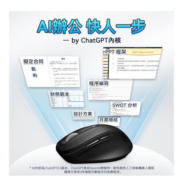 USATISFY Smart Wireless Voice PRO AI Mouse 3.0 With ChatGPT