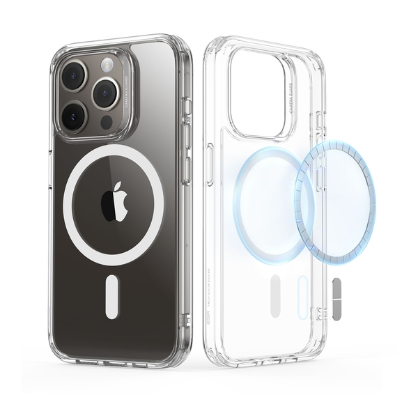 ESR Classic Hybrid Case with HaloLock for iPhone 15 Pro - Clear