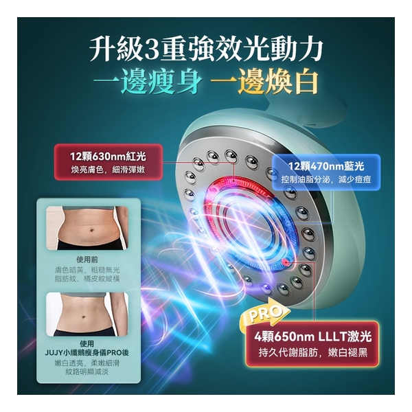 Japan JUJY Small fiber Goose Ultrasound PLUS LLLT Body Fat melting light tender slimming instrument PRO