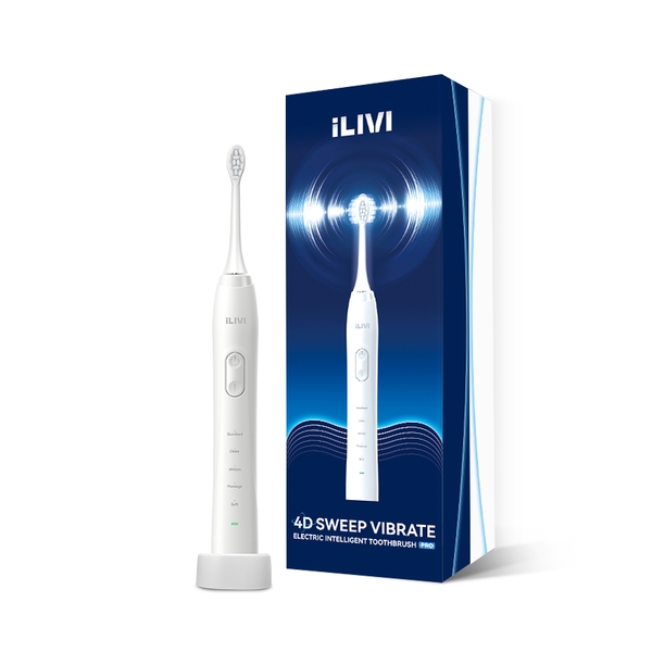 Germany's iLIVI innovative generation sweeping vibration 4D full-mode multi-head tooth cleaning and gum protection electric smart toothbrush PRO