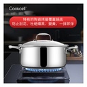 Cookcell - South Korea's sixth generation honeycomb stainless steel anti-stick soup pot (22cm Double Ears)