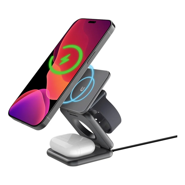 inno3C i-PM15 3 in 1 Folding Magnetic Wireless Charging Stand