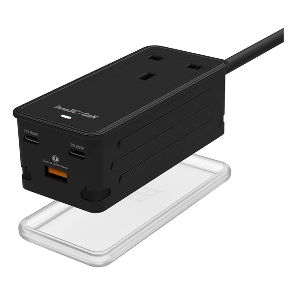 inno3C i-65GS GaN 65W 3-Ports Fast Charge with Socket Box