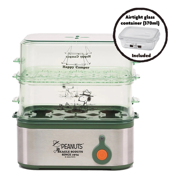 PEANUTS Authorized 1.6L Mini Steamer (12 Eggs)