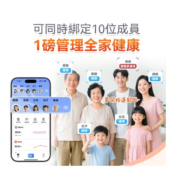 Comforbot PV-Tech光能自充電專業級雙頻精準智能健康數據監測家庭多用戶體脂磅PRO