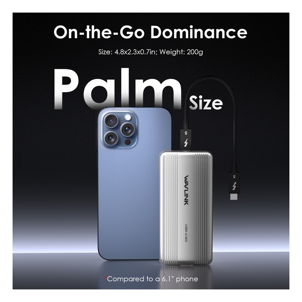 WAVLINK - WL-UTE51 Thunderbolt 5 80Gbps PCIe NVMe Enclosure