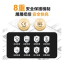 美國USATISFY GaN Master65W氮化鎵全快充7口智控安規伸縮充電線收納迷你拖板