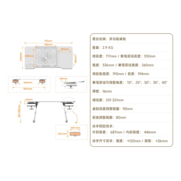 Newtral Multi-Function Computer Worktop Panel