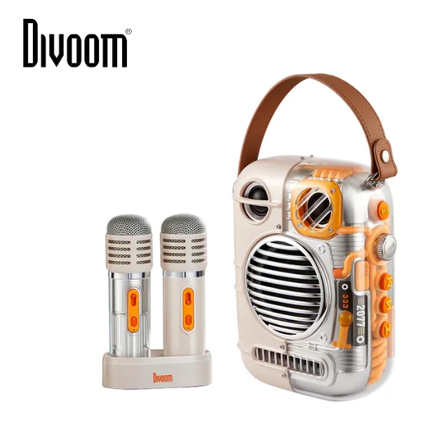 Divoom Spark Pro - Dual Wireless Microphones Karaoke Bluetooth Speaker
