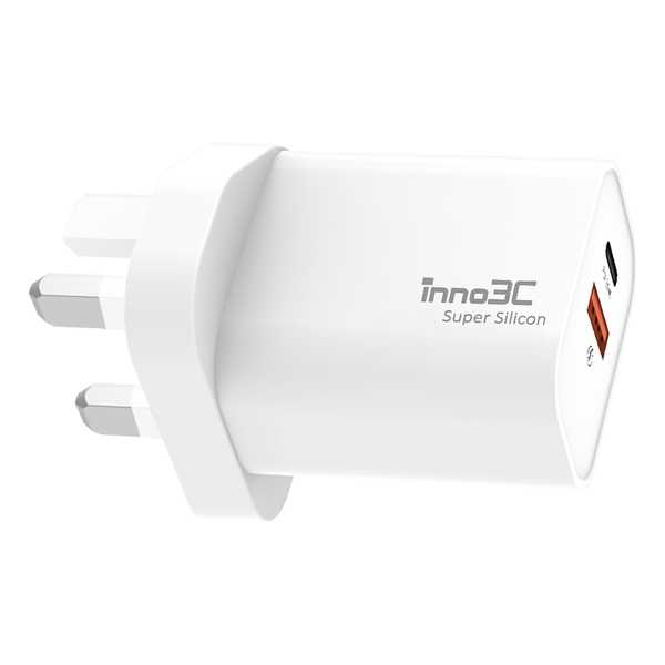 inno3C i-30DF Super Silicon PD 30W Dual Port Fast Charger