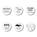 inno3C i-30DF Super Silicon PD 30W Dual Port Fast Charger