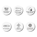 inno3C 240W TFT LCD Type-C to Type-C Data Transfer Charging Cable 120cm (Black)