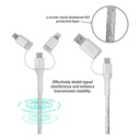 inno3C i-FT120 GaN 120W 4-Ports AC Socket Universal Travel Adaptor + inno3C i-5CS-12  5 in 1 Cable 1.2M + Honor Band 9