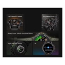 Aurafit Trek 1 G6 GPS 智能戶外全能手錶 (黑色)