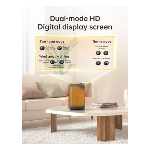 Bodysonic Electric Mini Heater WK-FC-H20-BK