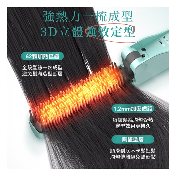 日本JUJY 無線迷你折疊隨時劉海髮尾快速造型NCT恆溫速熱便攜隨身造型梳