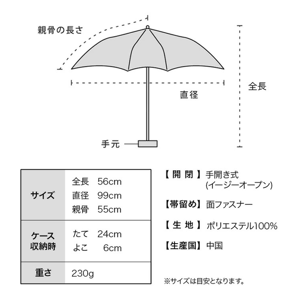 WPC MINIMUM BASIC PARASOL UNISEX UMBRELLA WPP030-18162