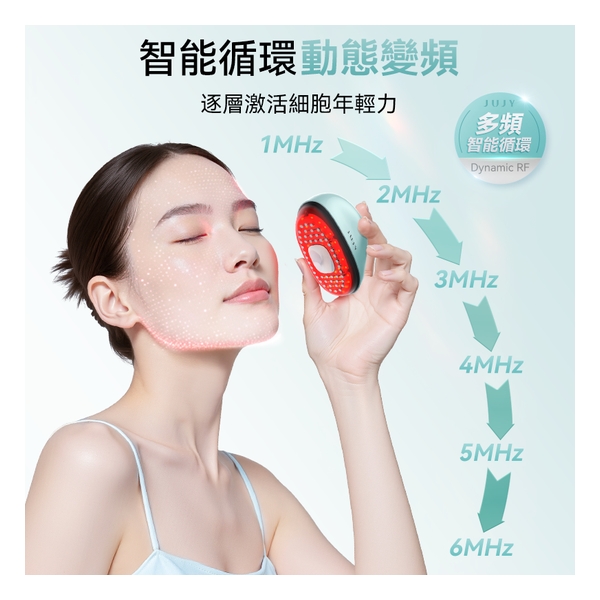 日本JUJY 小鯨玉極致煥發冰感膠原緊緻淡紋射頻儀 Pro 2.0