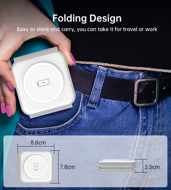 Choetech 3 in 1 Foldable Magnetic Wireless Charger  