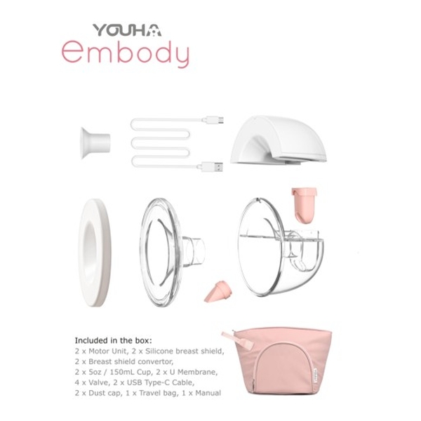 Youha Embody 穿戴式免提泵奶器 24mm