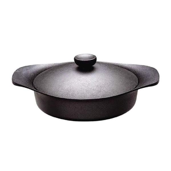 Sori Yanagi -22cm Iron Pan Shallow With Lid