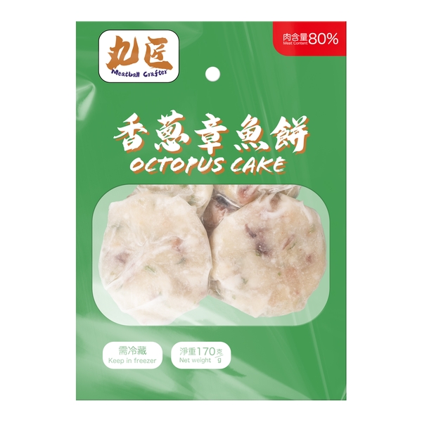 丸匠 - 香蔥章魚餅 Octopus Cake
*肉類含量80%