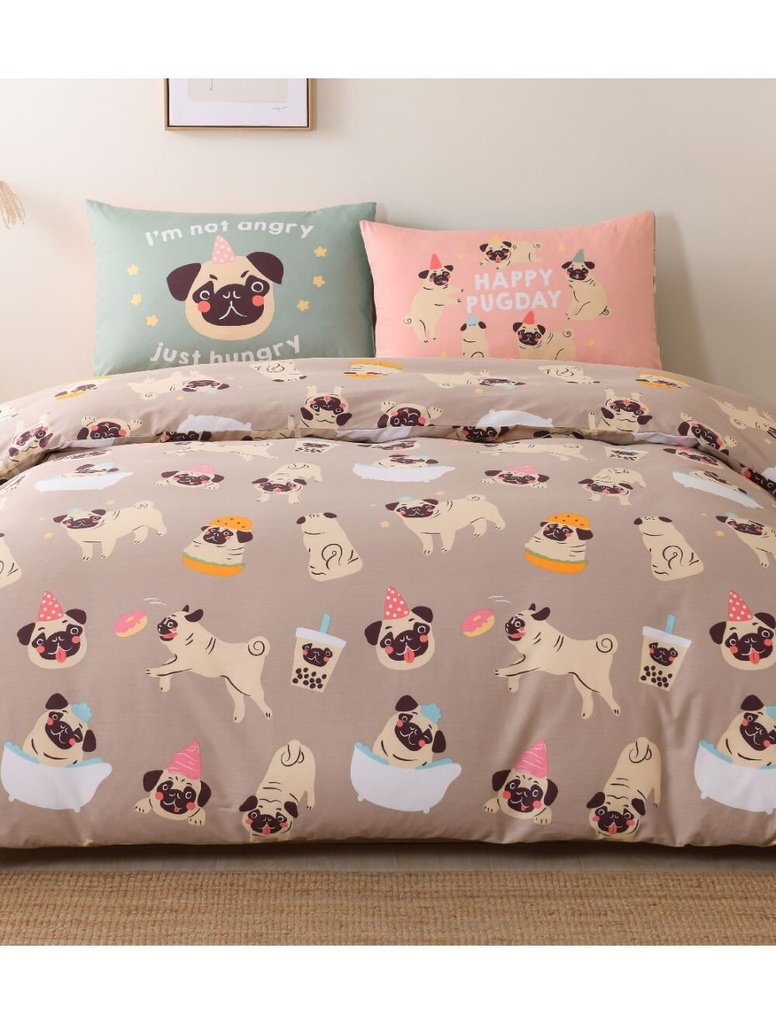 CASA-V - Puggy & Bunny in Wonderland Cotton Printed Series Bedding Set (VC056)