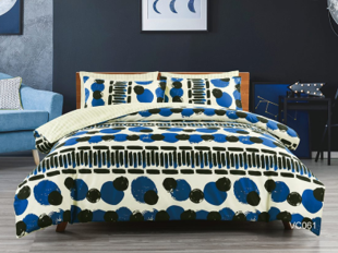 CASA-V - Cotton print bed linen set (VC061)