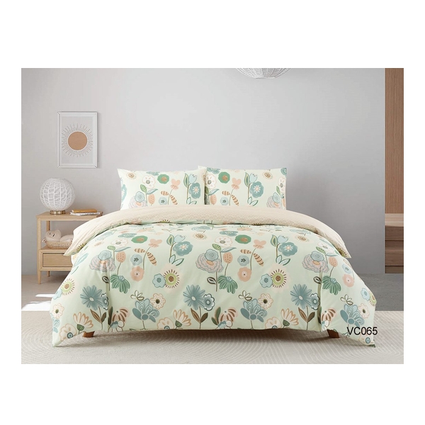 CASA-V - Cotton print bed linen set (VC065)