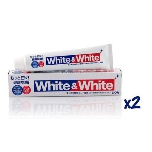 LION - CLINICA White & White Toothpaste (Mint) 150g x2 (Parallel Import)