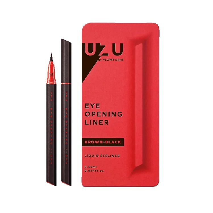 Flow Fushi - UZU Eye Opening Liquid Eyeliner Brown-Black (Red) 0.55ml (Parallel Import)