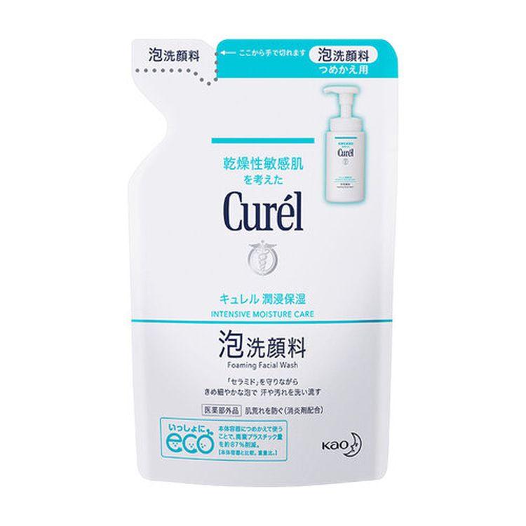 Curel - 潤浸保濕豐盈泡沫潔面乳(補充裝) 130ml (平行進口)