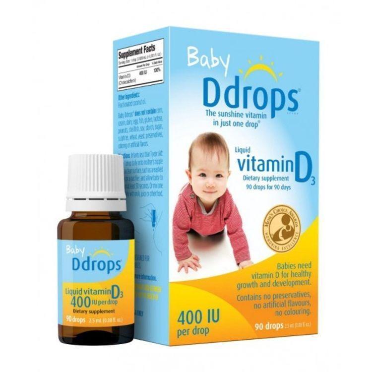 Ddrops - Baby Vitamin D3 Drops 2.5ml (Parallel Import)