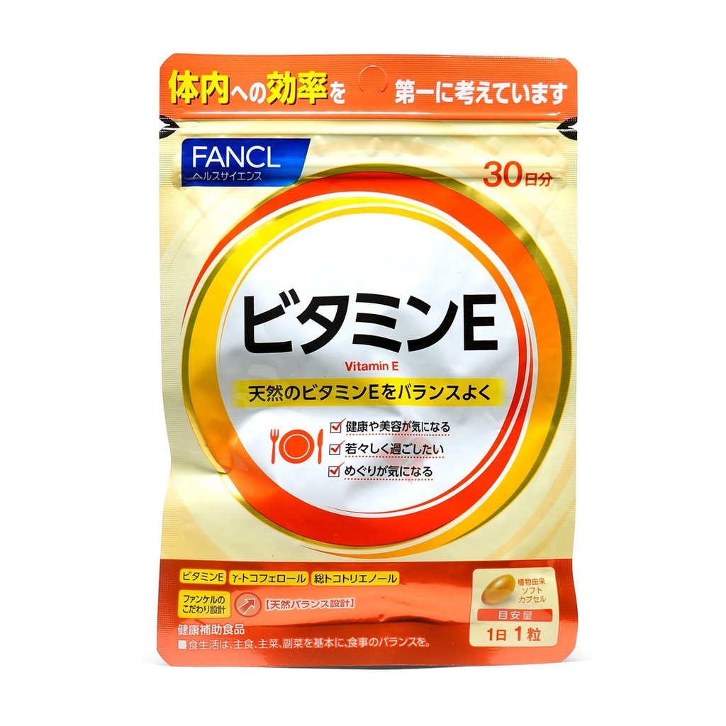 FANCL - 無添加 維他命E 30粒 (30日份) (抗氧化) (平行進口)