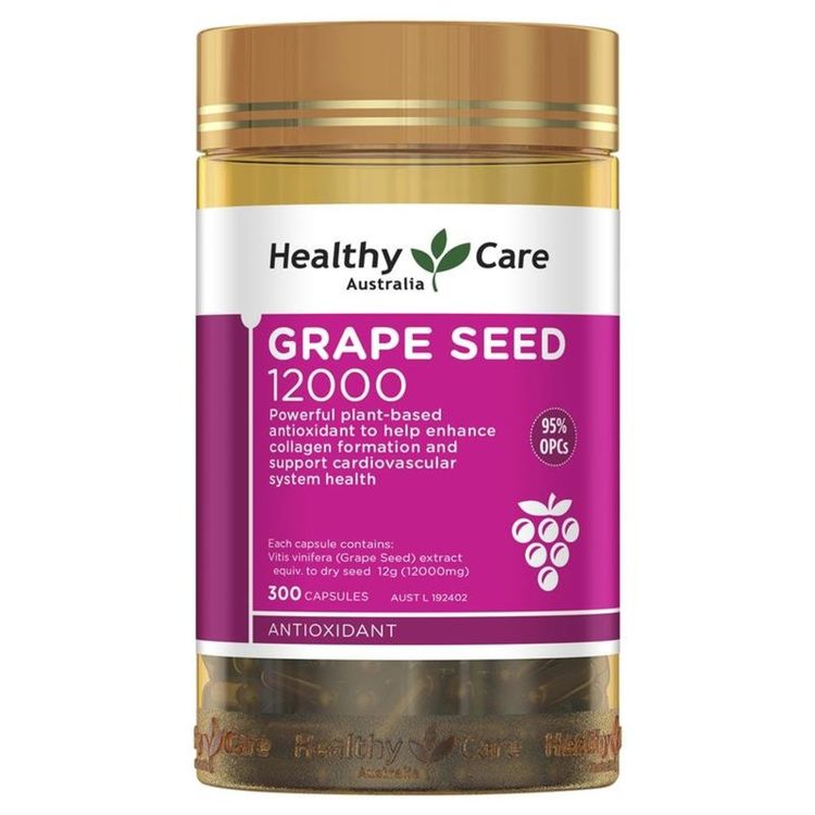 Healthy Care - Grape Seed 葡萄籽膠囊 12000mg 300粒 (平行進口)