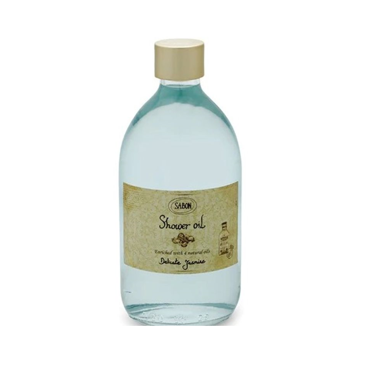 SABON - (按壓頭膠樽裝) 沐浴啫喱油 沐浴油 300ml - 嬌貴茉莉花  (平行進口)