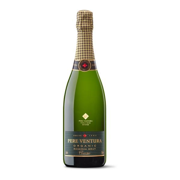 Spanish sparkling wine CavaPere Ventura Organic Brut Reserva Primer 4 bottles