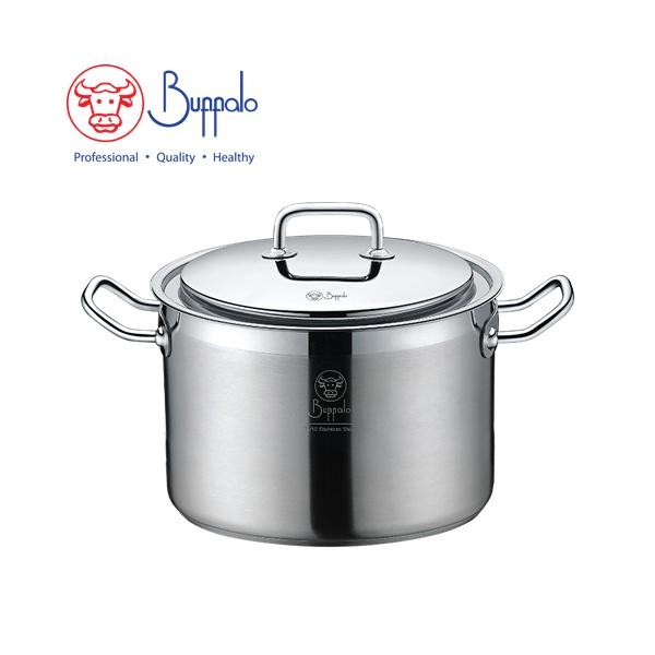 BUFFALO EXCITE 22X13CM/4.5L S/ST CAPSULATED BOTTOM STOCKPOT WITH S/ST LID