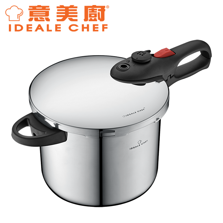 IDEALE CHEF 22CM/7L SUS304 PRESSURE COOKER W/ RED BUTTON (ASMM)