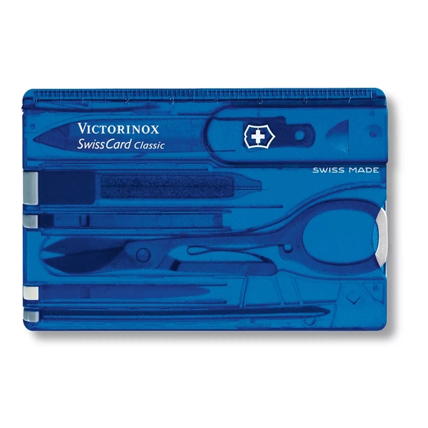 Victorinox - Swiss Card Classic, Blue transparent