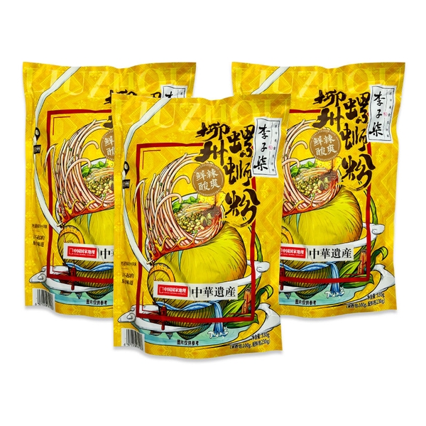 李子柒 - 李子柒柳州螺螄粉330g x 3包 [平行進口]