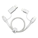 inno3C i-4LA-03 Transparent 4 in 1 Lightning/Type-C to USB/Type-C Cable 0.3M