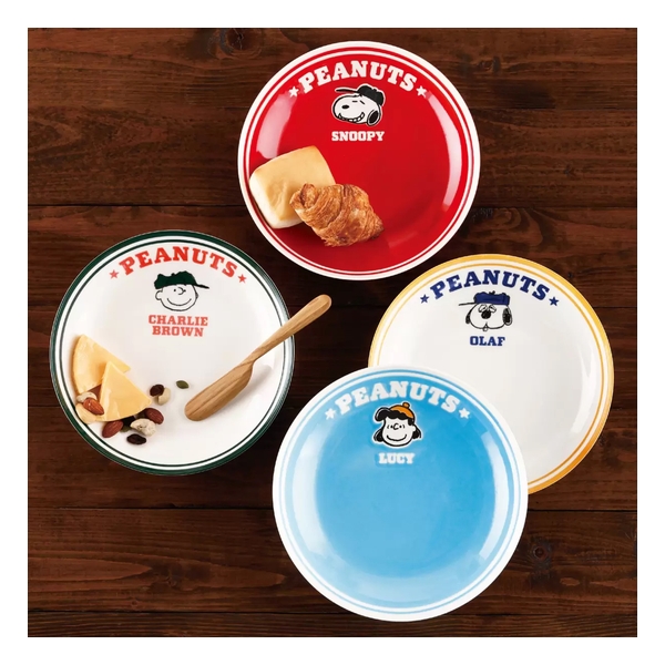 Snoopy - Japanese version of Snoopy Family Ceramic Plates (Set of 4)