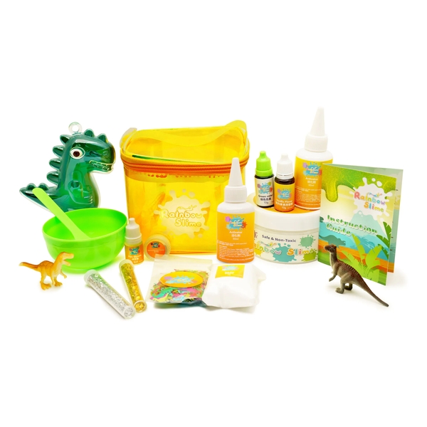Rainbow Silme - DIY- Dinosaur Slime Set