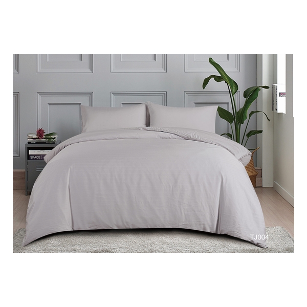 Casa Calvin Sicili Lyocell Natural Solid Colour Series Bedding Set - Lilac Grey (TJ004GBS54)