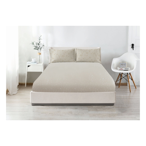 CASA-V Count Pearl Silk Series Fitted Sheet with Pillow Case (VB045FDS)