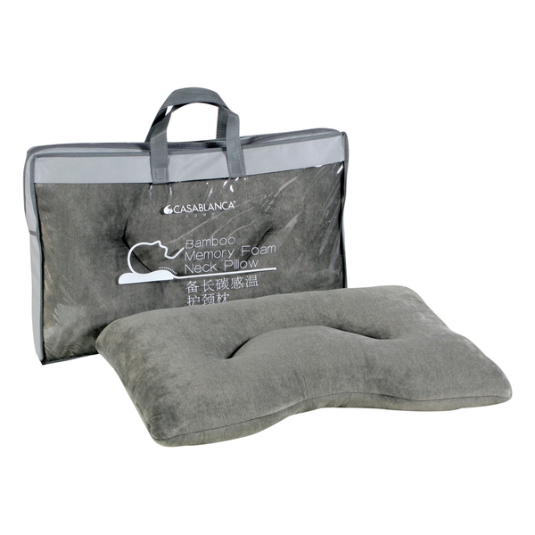 CASABLANCA Bamboo Memory Foam Neck Pillow (NP100PWB19)