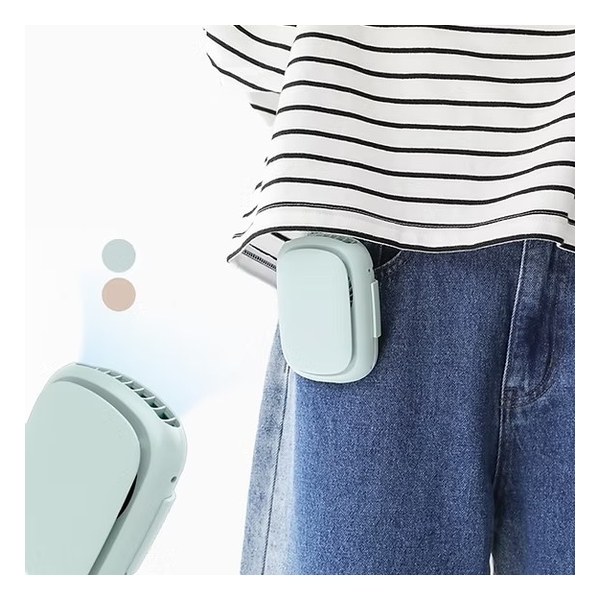 Lemoistar FB6 3用便攜式掛腰風扇 2部 (藍色+卡其)