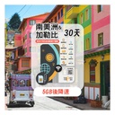 TOPSI 南美洲+加勒比 7/15/30天 無限數據卡 (首 1/2/3/5GB 數據高速，其後降速至 128 Kbps)