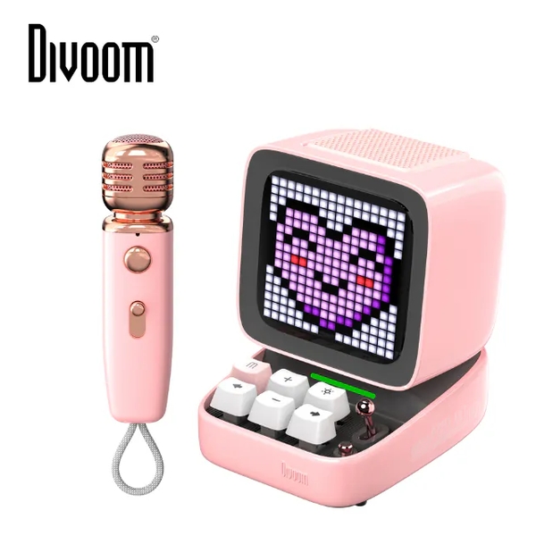 Divoom Ditoo Mic - Mini-Karaoke Pixel Art Bluetooth Speaker